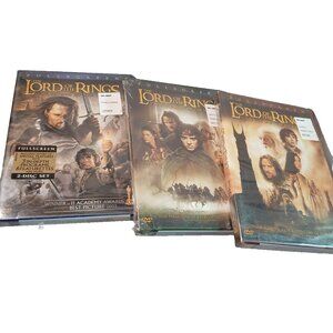 3 NEW Sealed Lord of the Rings Two Towers Fellowship of the Rings Return of Kind